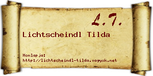 Lichtscheindl Tilda névjegykártya